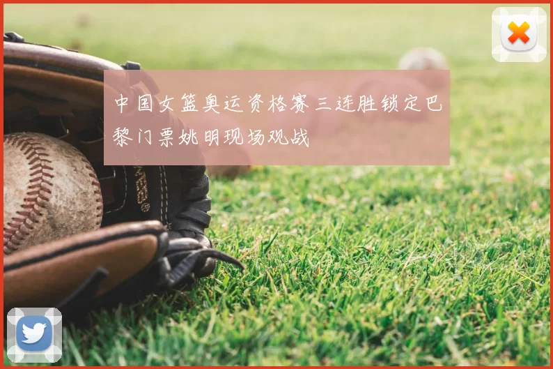 中国女篮奥运资格赛三连胜锁定巴黎门票姚明现场观战